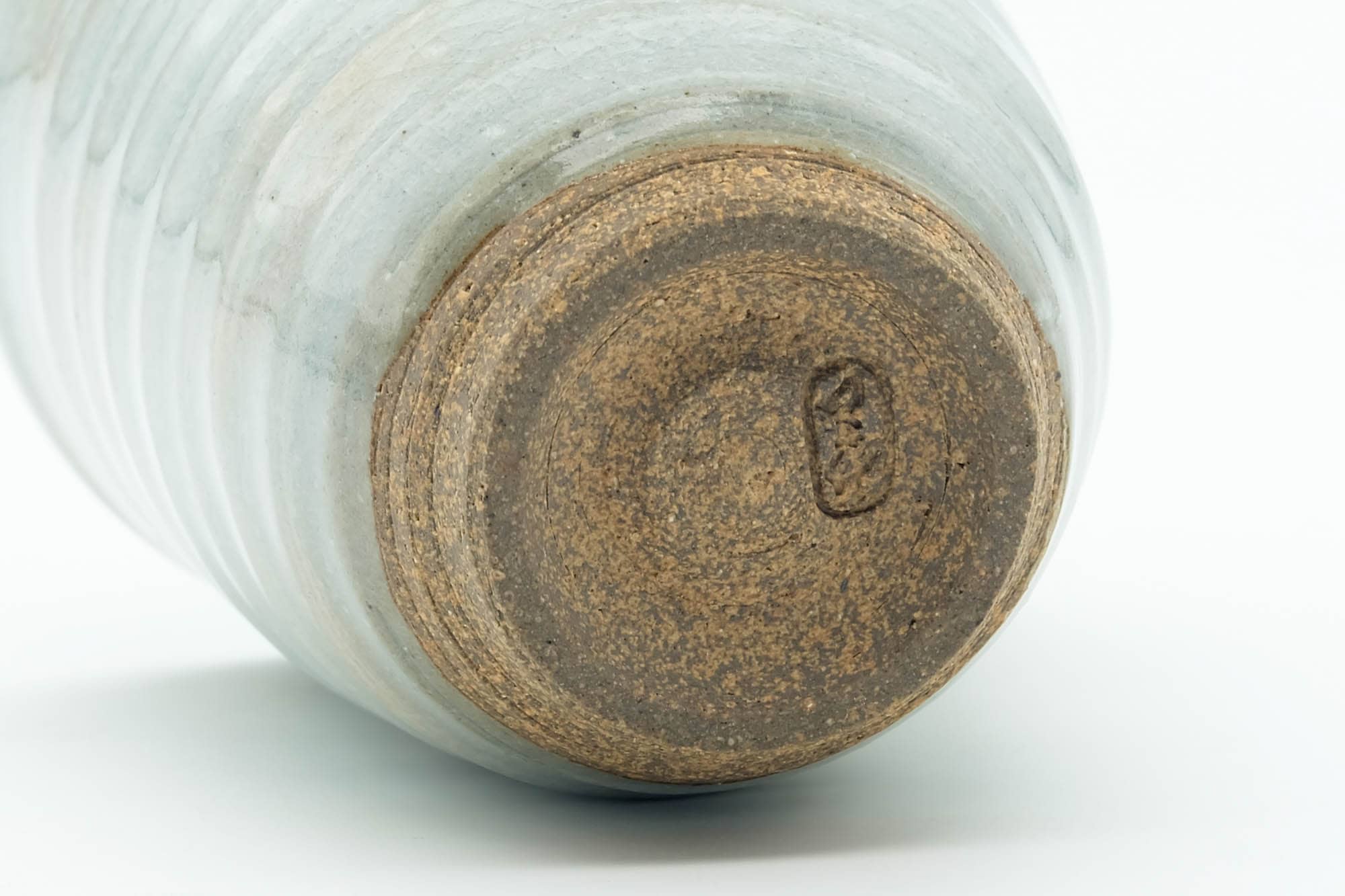 Japanese Teacup - Grey Glazed Spiraling Yunomi - 120ml