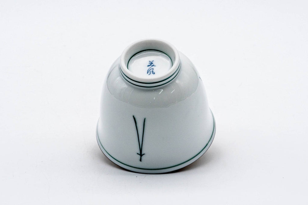White Porcelain Pine Needle Mino-yaki Yunomi - 100ml