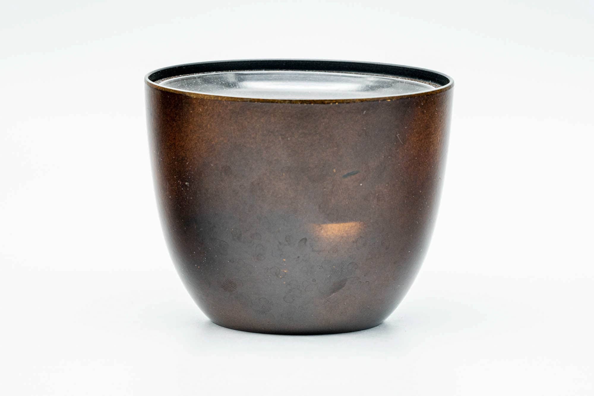 Japanese Cha-koboshi - Floral Engraved Lidded Water Bowl - 200ml