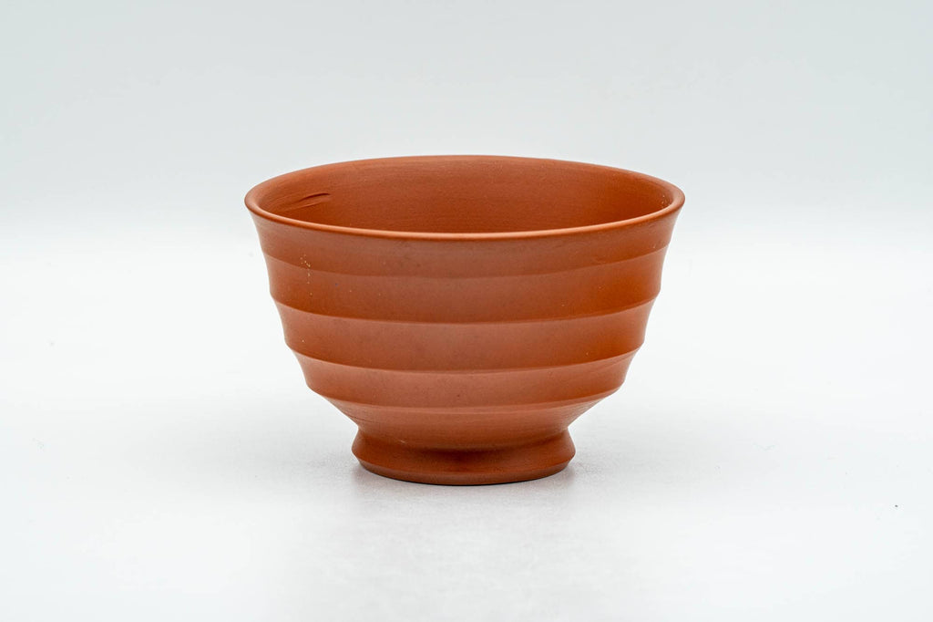 Japanese Teacups - Set of 3 Horizontally Sculpted Tokoname-yaki Yunomi - 90ml