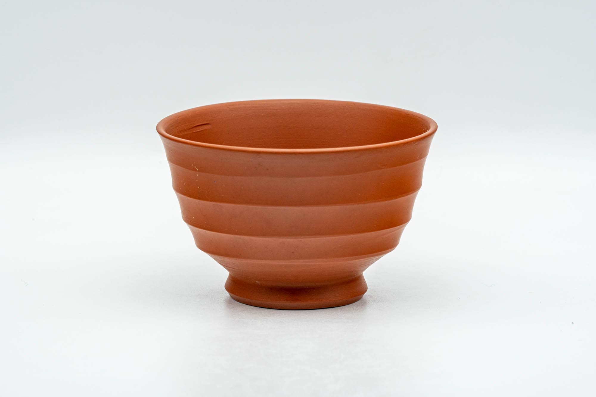 Japanese Teacups - Set of 3 Horizontally Sculpted Tokoname-yaki Yunomi - 90ml