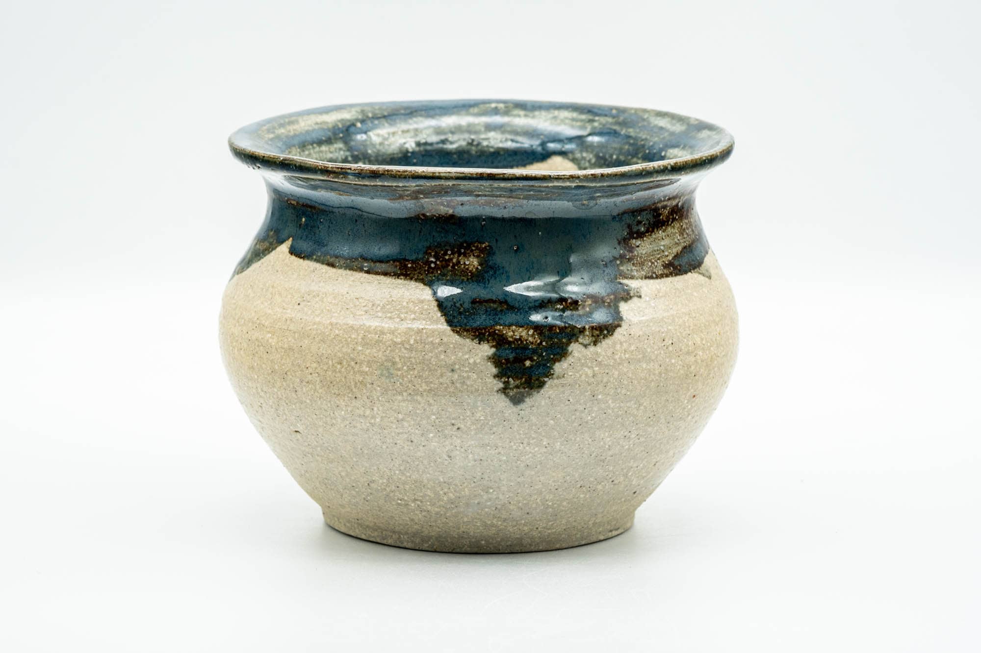 Japanese Kensui - Green Drip-Glazed Tea Ceremony Water Bowl - 500ml