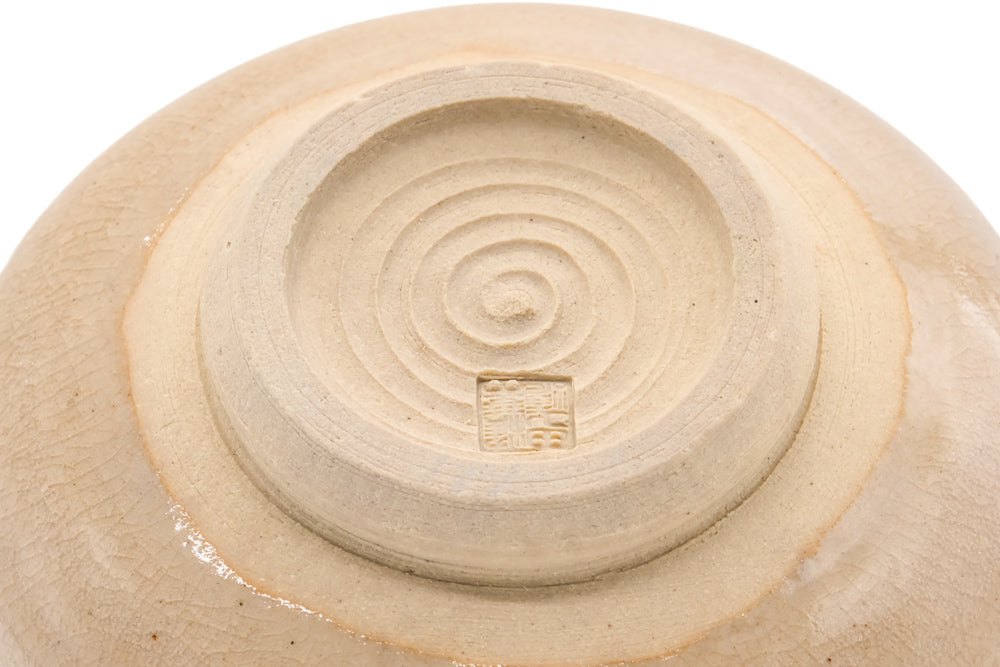 Japanese Matcha Bowl - Beige Weathered Hagi Chawan - 400ml