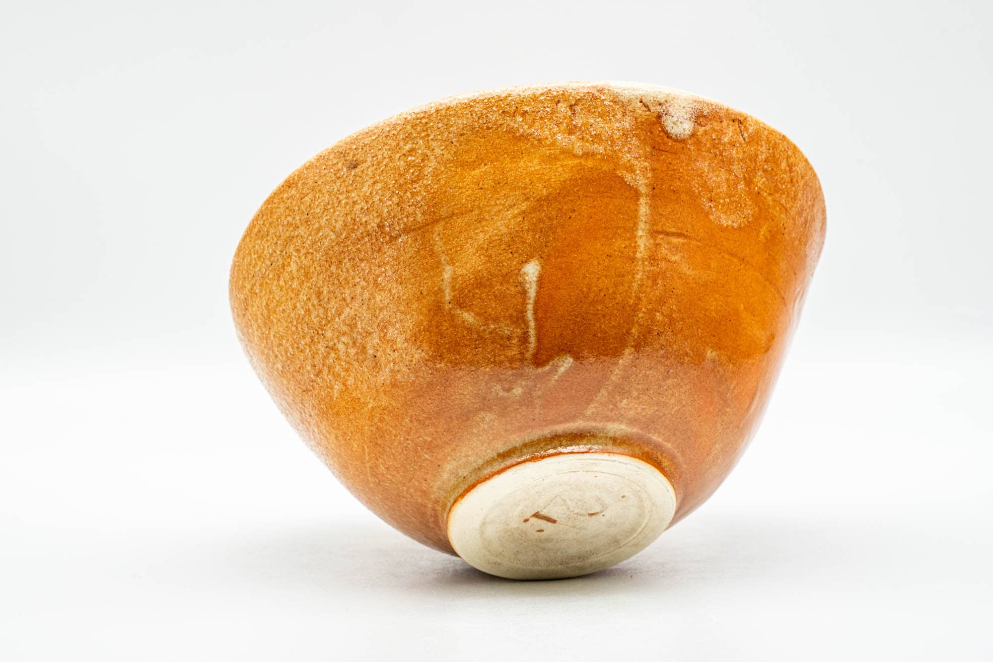 Japanese Matcha Bowl - Orange Glazed Sugi-nari Chawan - 350ml
