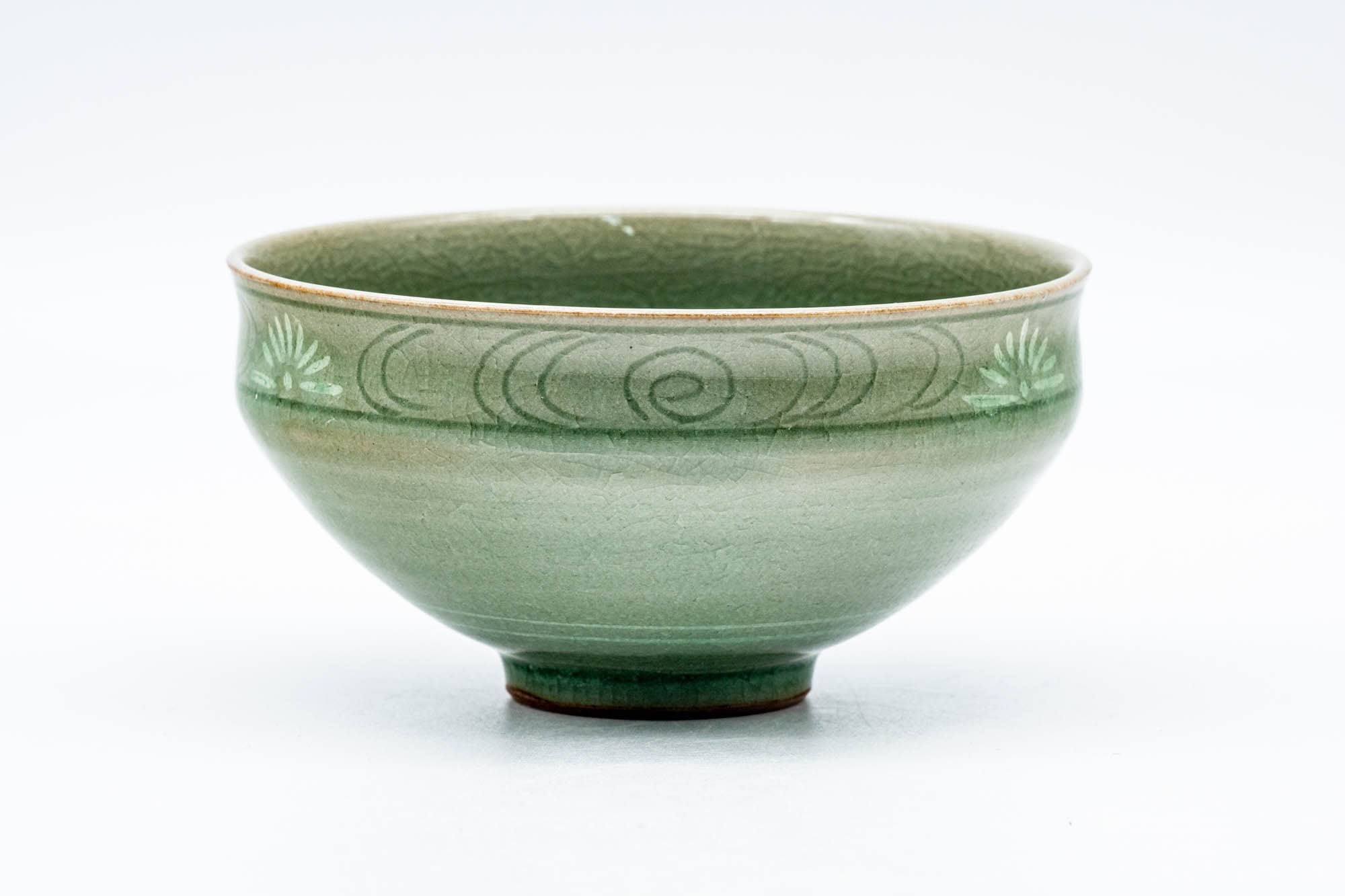 Japanese Matcha Bowl - Green Celadon Tenmoku Chawan - 200ml