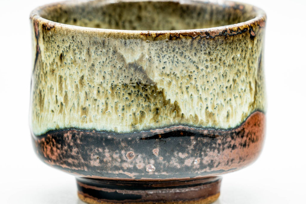 Japanese Teacup - Brown Beige Hare's Fur Glazed Yunomi - 100ml