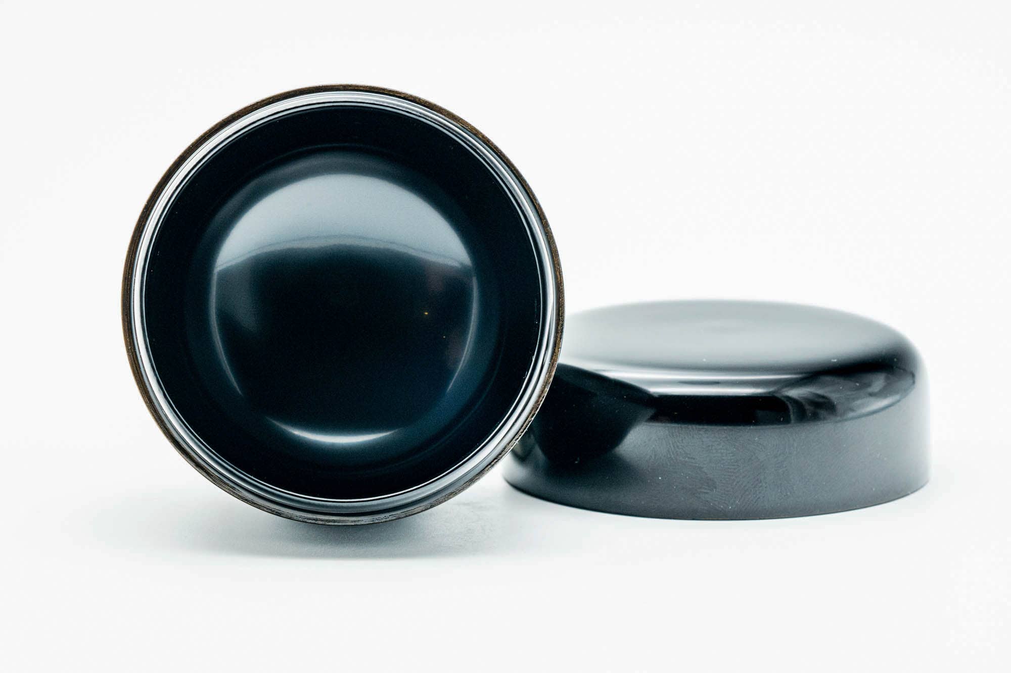 Japanese Natsume - Black Urushi Lacquer Matcha Tea Caddy - 100ml