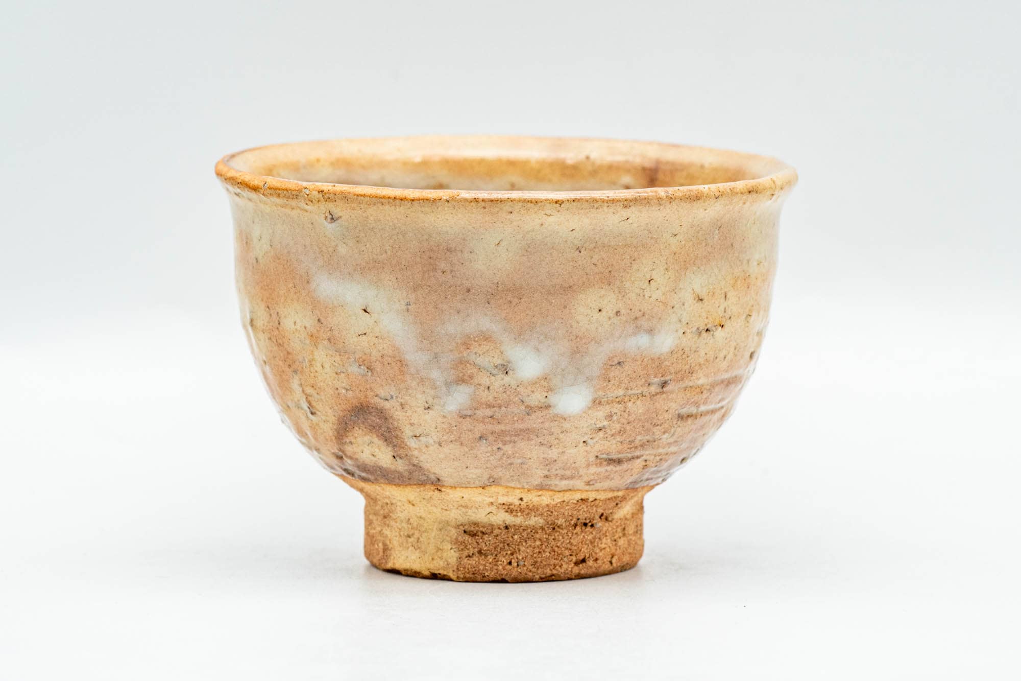 Japanese Teacup - Beige Milky Textured Hagi-yaki Yunomi - 100ml