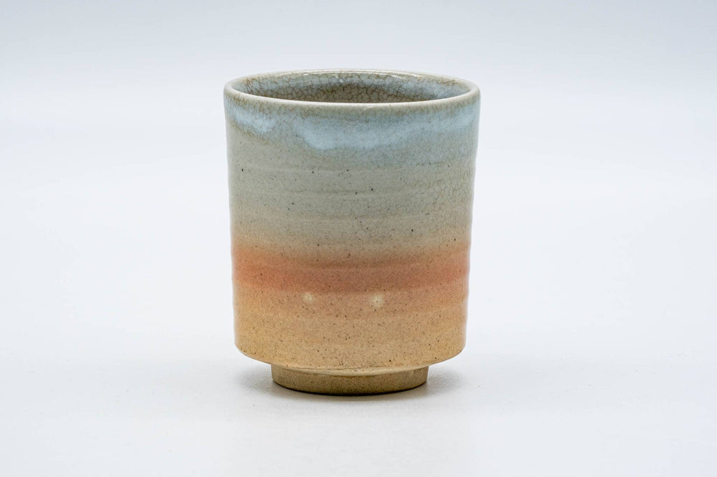 Japanese Teacup - Beige Pink White Glazed Hagi-yaki Yunomi - 200ml