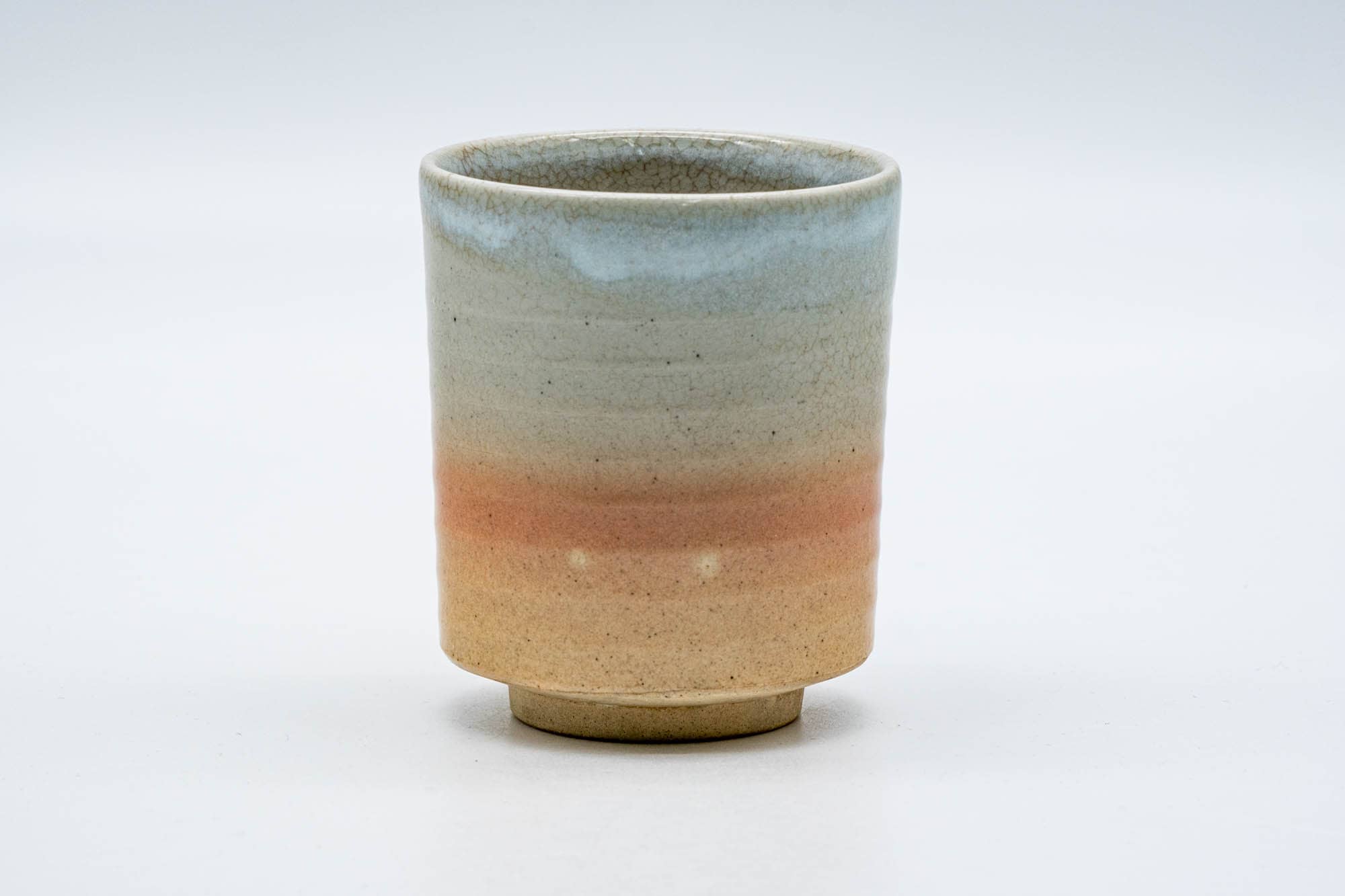 Japanese Teacup - Beige Pink White Glazed Hagi-yaki Yunomi - 200ml