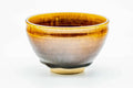 Japanese Matcha Bowl - Brown Yellow Drip-Glazed Tenmoku-gata Chawan - 300ml