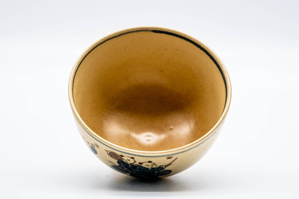 Japanese Matcha Bowl - Playful Children Kyo-yaki Chawan - 300ml