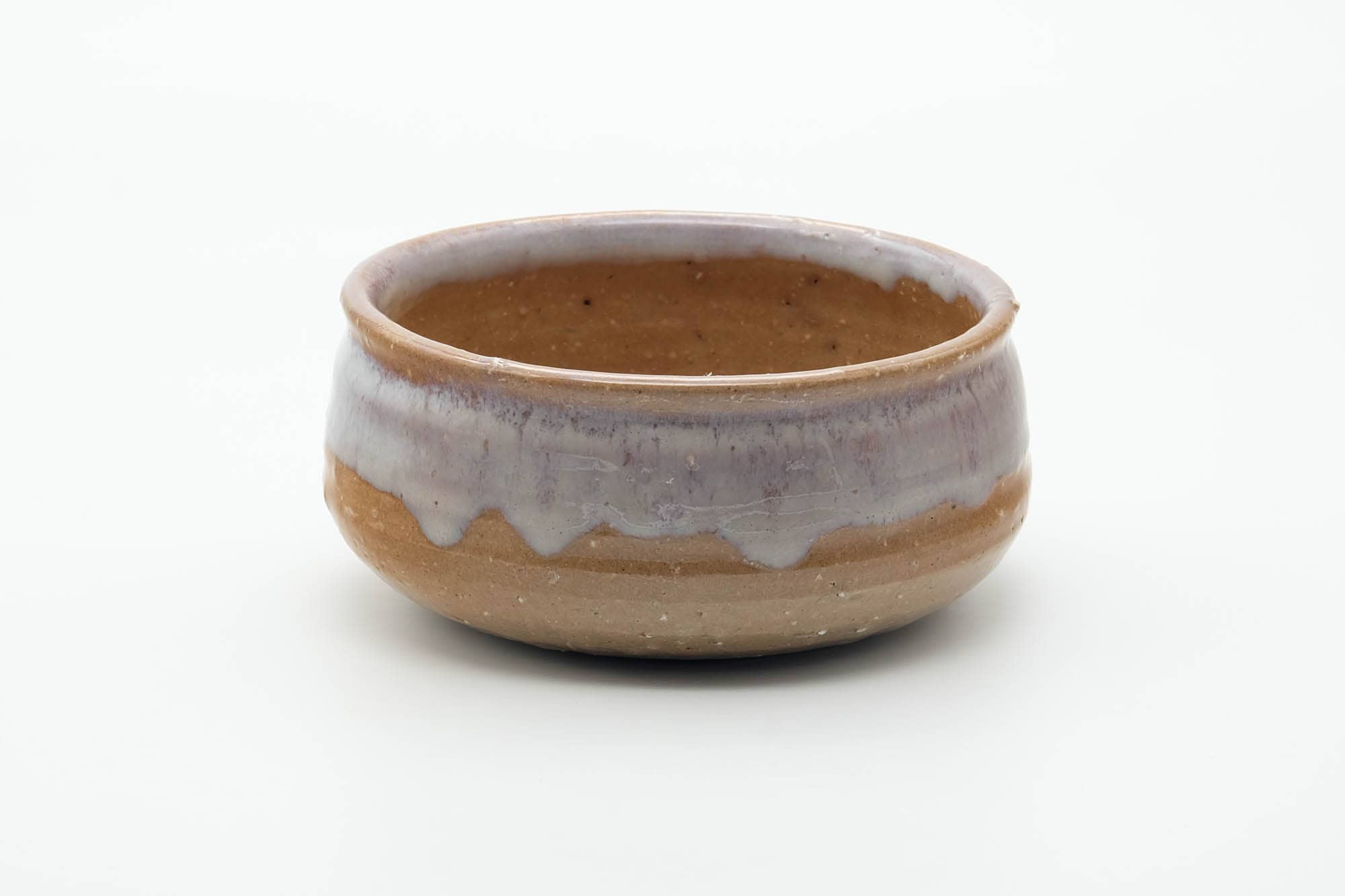 Japanese Kensui - Beige White Glazed Hagi-yaki Water Bowl - 600ml