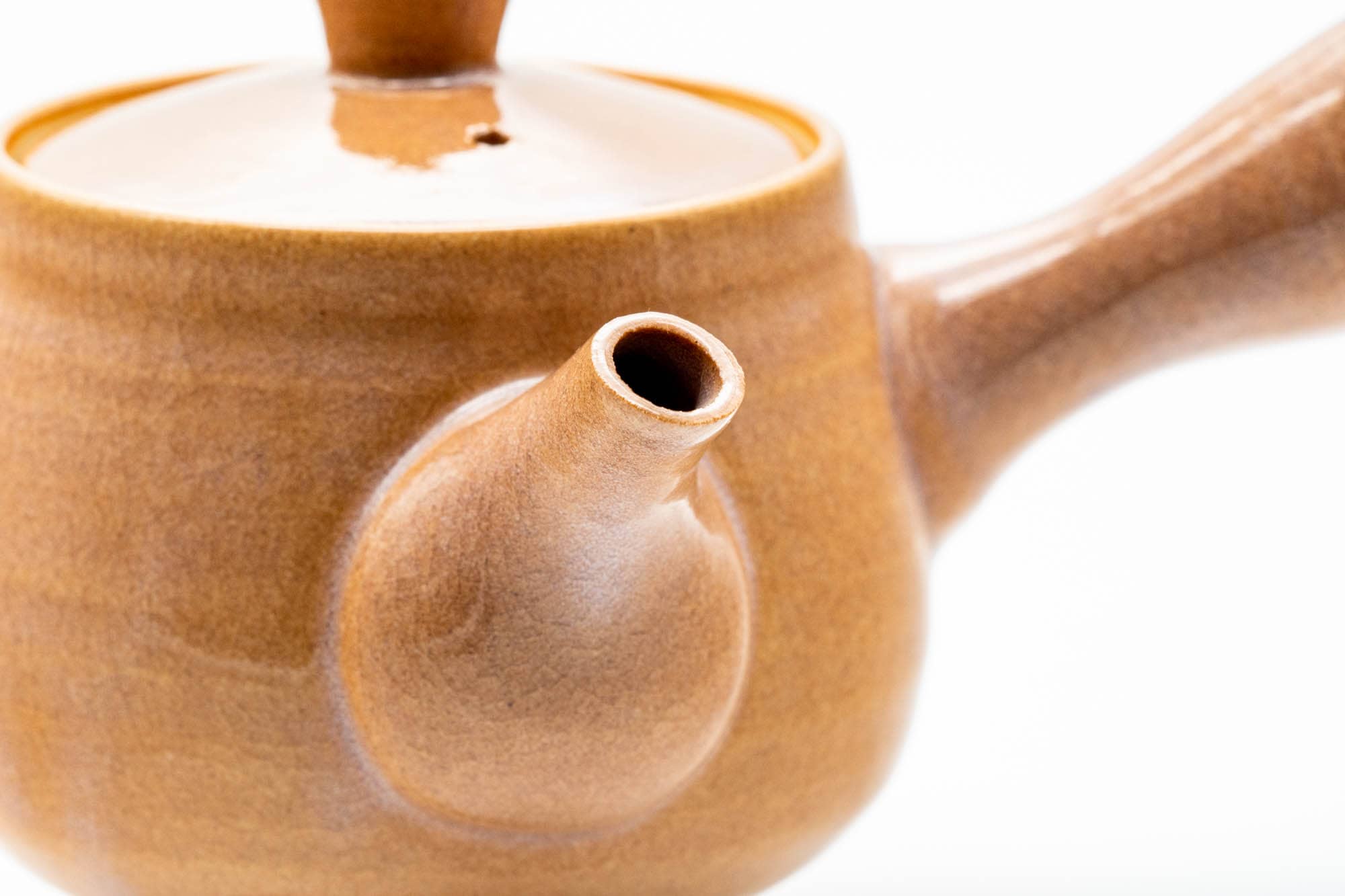 Japanese Kyusu - Pink Hagi-yaki Ceramic Filter Teapot - 300ml