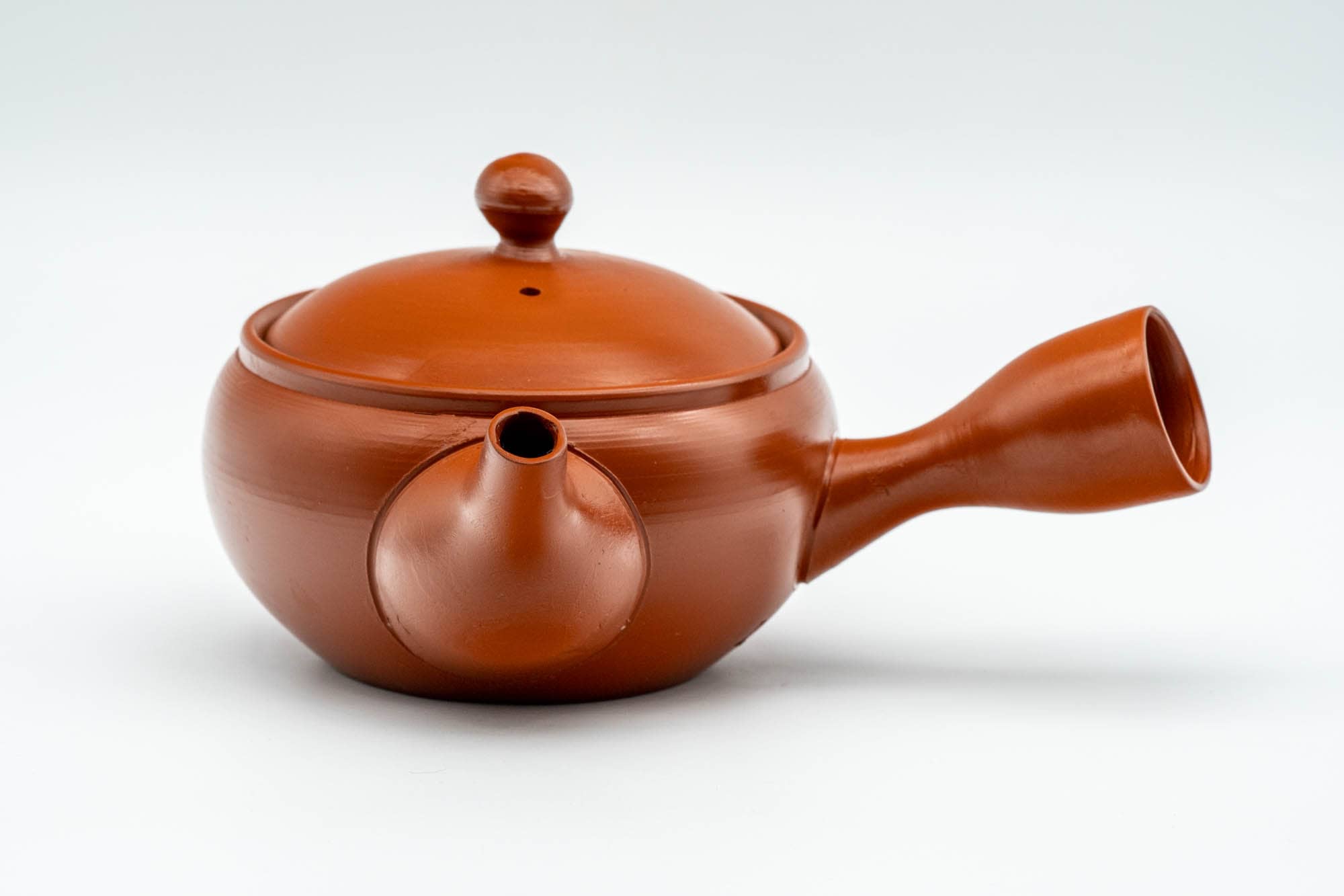 Japanese Kyusu - Classic Red Shudei Tokoname-yaki Mesh Teapot - 230ml
