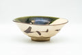 Japanese Matcha Bowl - Biege Green Glazed Oribe-yaki Summer Chawan - 150ml