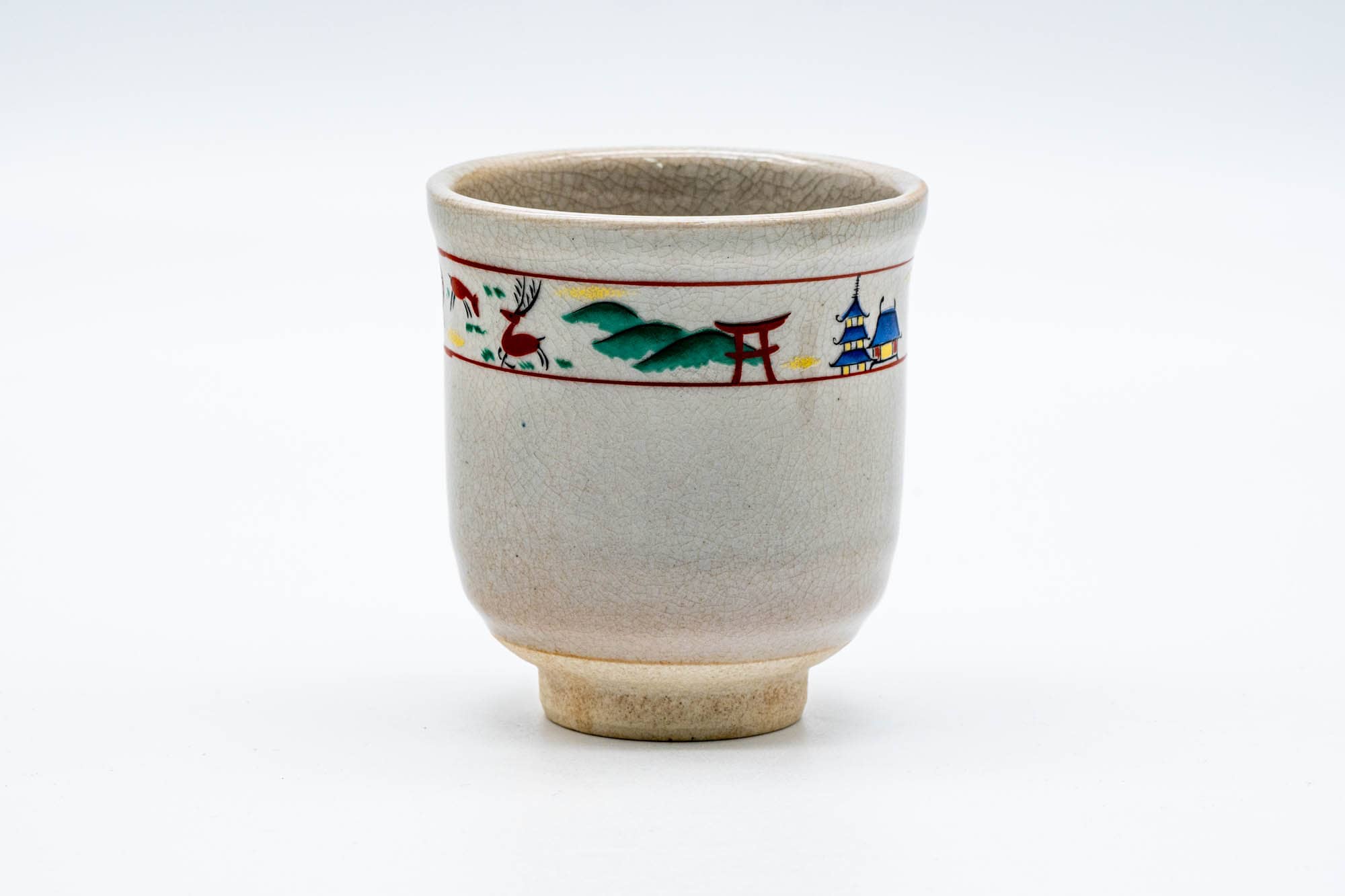 Japanese Teacup - Village Lifestyle Decorated Yunomi - 200ml