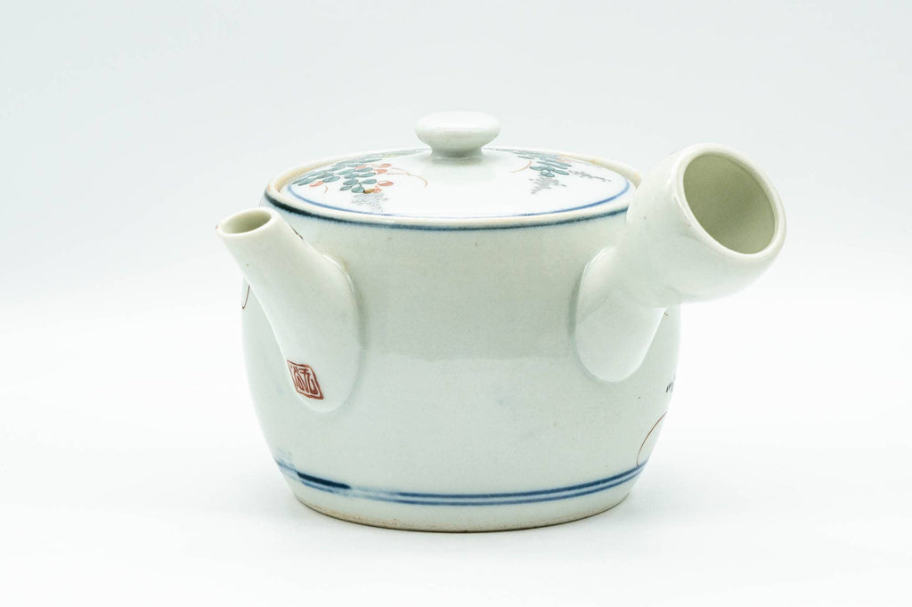Japanese Kyusu - Birds and Flowers Arita-yaki Debeso Teapot - 360ml