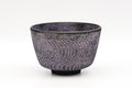 Wavy Purple Kiyomizu-yaki Chawan