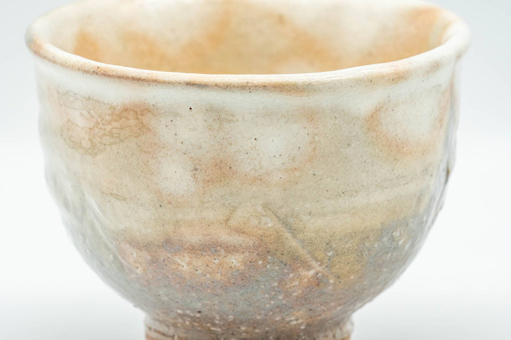 Japanese Teacup - Beige Earthy Gohonte Hagi-yaki Yunomi - 150ml