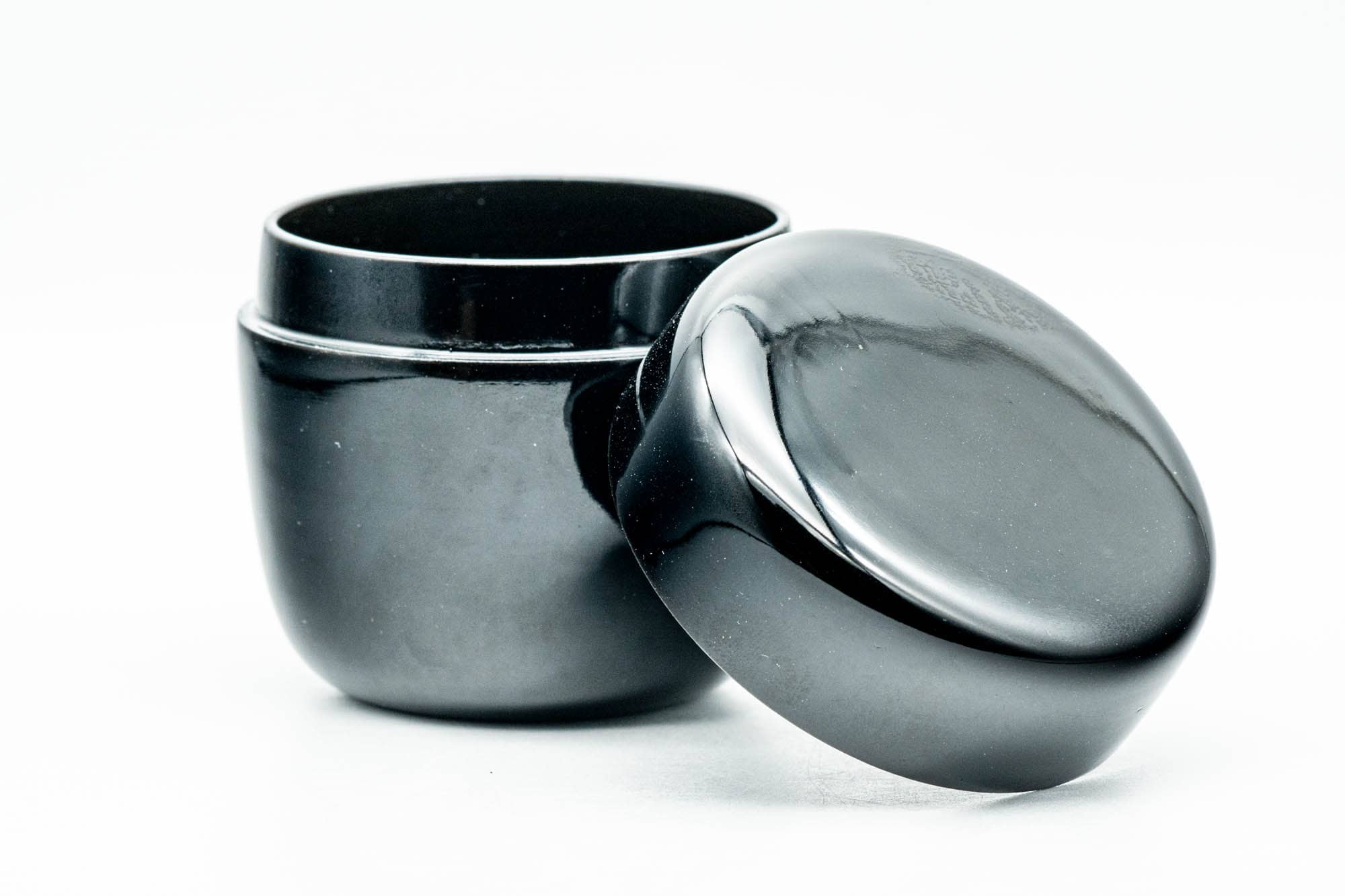 Japanese Natsume - Black Urushi Lacquer Matcha Tea Caddy - 80ml