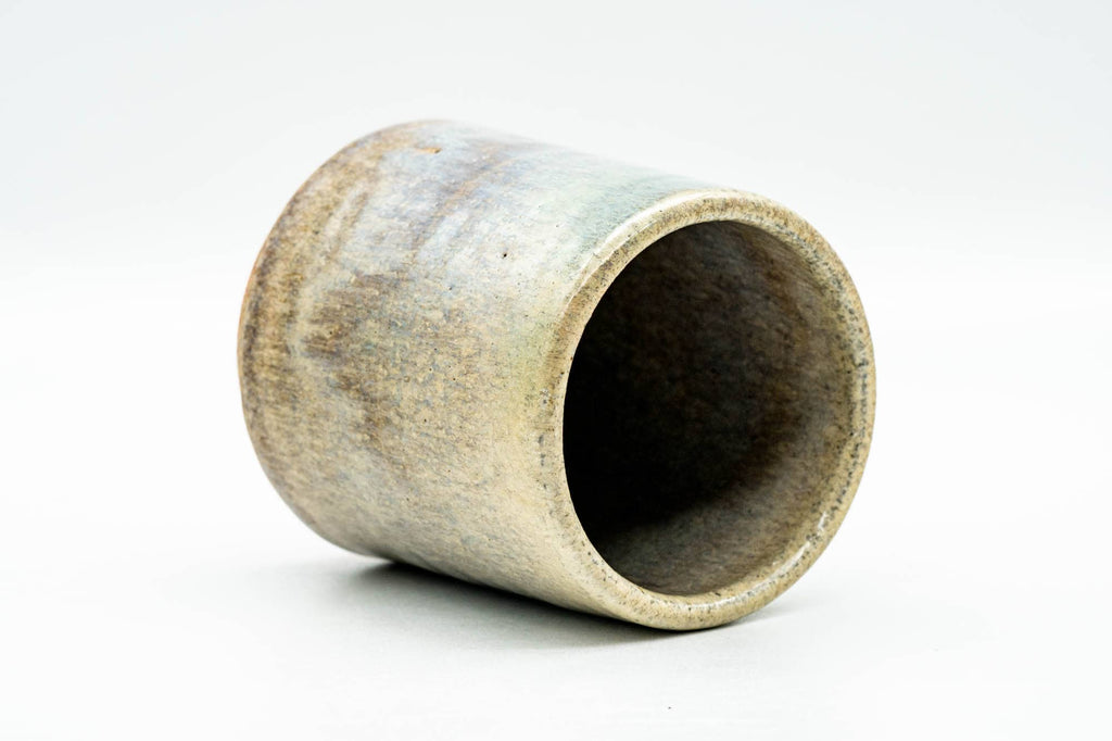 Japanese Teacup - Green Purple Hare's Fur Glazed Yunomi - 200ml