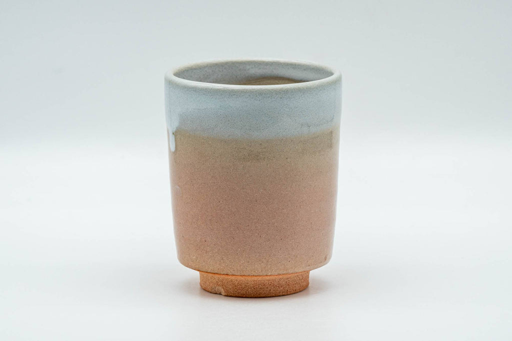 Japanese Teacup - Beige Pink White Drip-Glazed Hagi-yaki Yunomi - 140ml