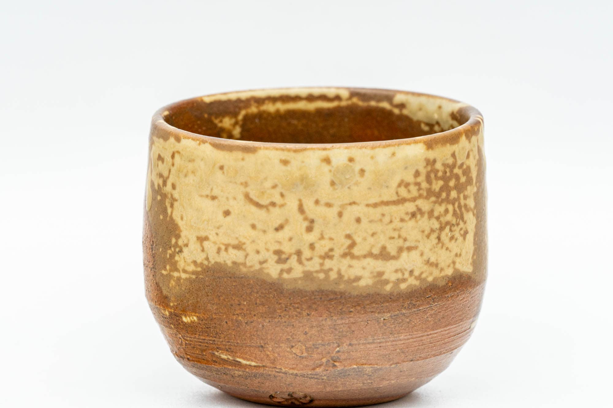 Japanese Teacup - Small Brown Ash-Glazed Guinomi - 50ml