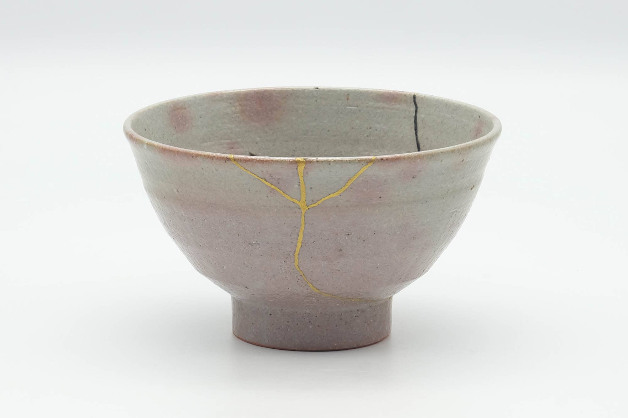 Japanese Matcha Bowl - 有作作 Kintsugi Gohonte Glazed Ido-gata Chawan - 300ml