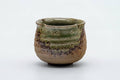 Japanese Teacup - Ash Glazed Floral-Shpaed Shigaraki-yaki Yunomi - 100ml
