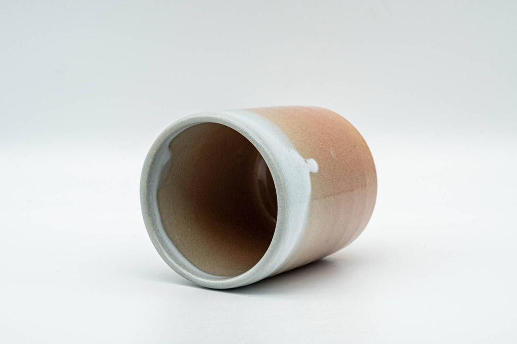 Japanese Teacup - Beige Pink White Drip-Glazed Hagi-yaki Yunomi - 140ml