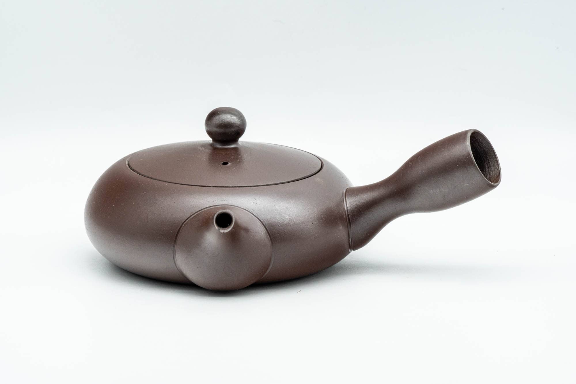 Japanese Kyusu - Flat Hira-gata Banko-yaki Debeso Teapot - 160ml