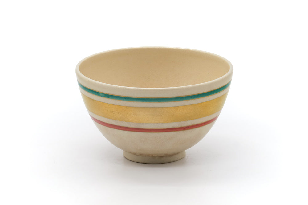 Japanese Matcha Bowl - Striped Kyo Chawan - 400ml