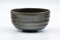 Japanese Matcha Bowl - Dark Green Spiraling Wabi-Sabi Chawan - 300ml
