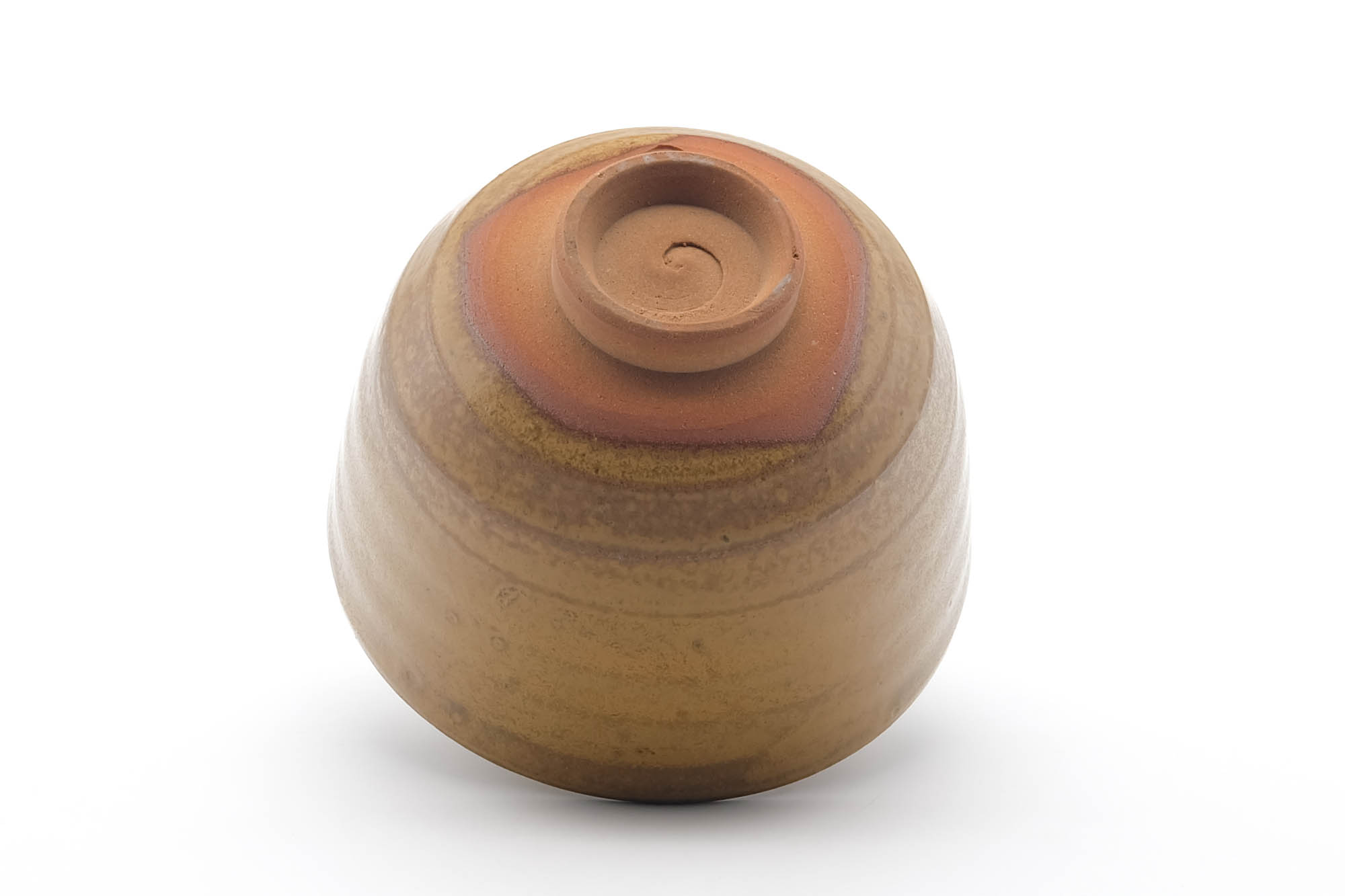Japanese Matcha Bowl - Mottled Yellow Glazed Chawan - 400ml