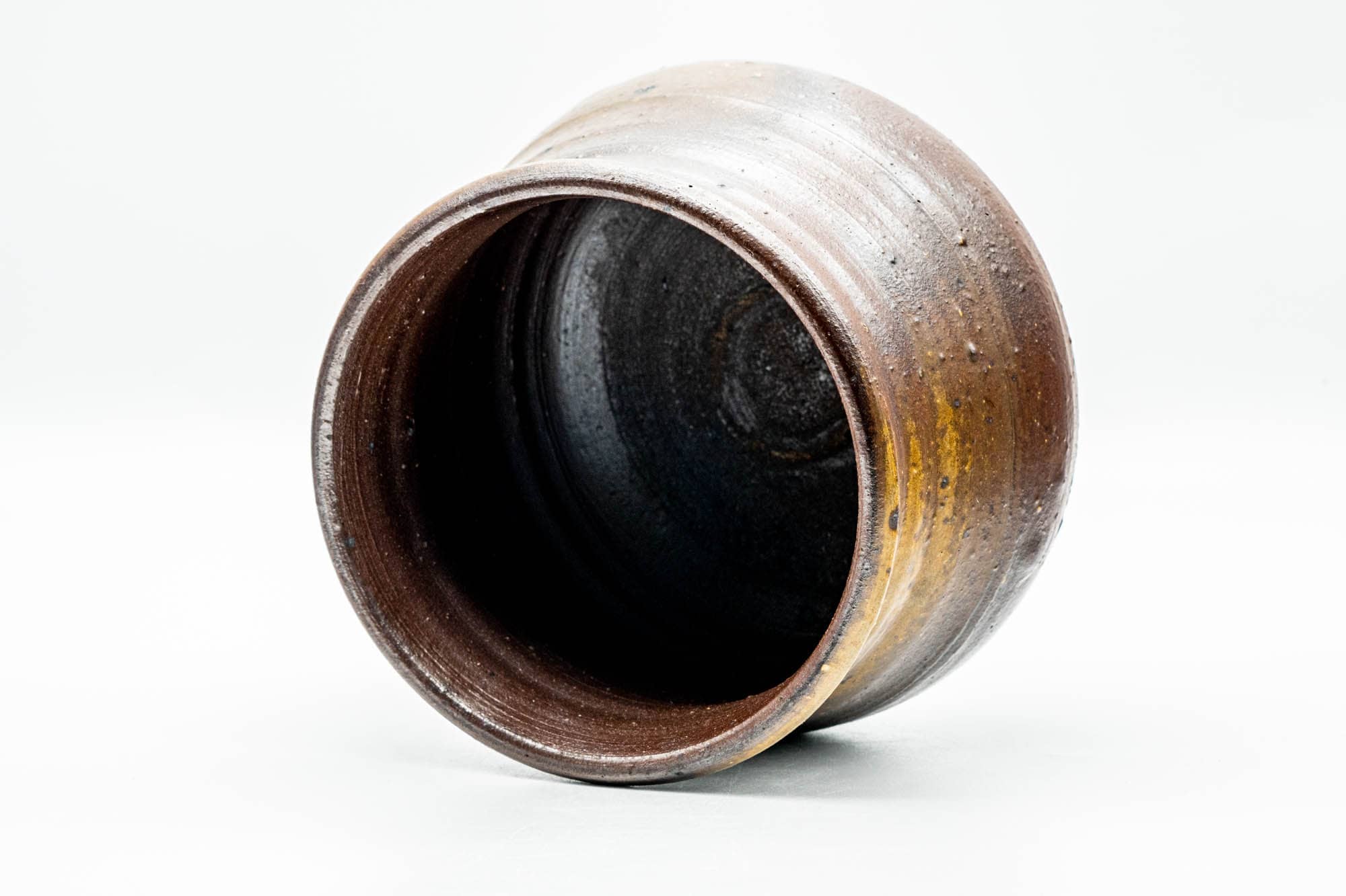 Japanese Kensui - Earthy Ash Glazed Bizen-yaki Water Bowl - 750ml