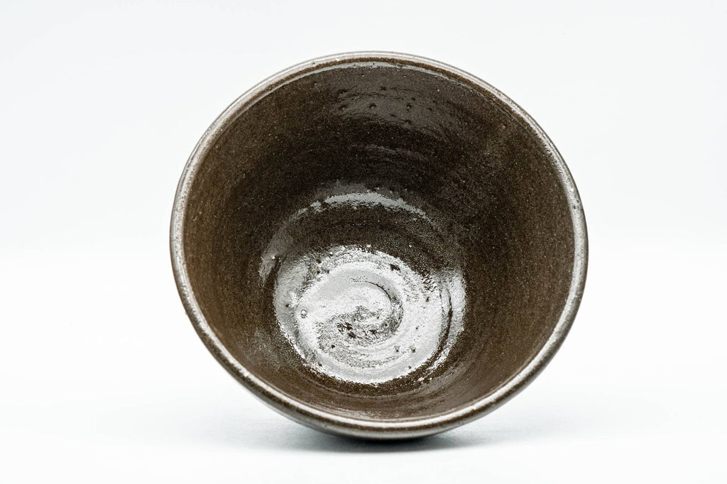 Japanese Matcha Bowl - Dark Brown Glazed Ido-gata Chawan - 200ml