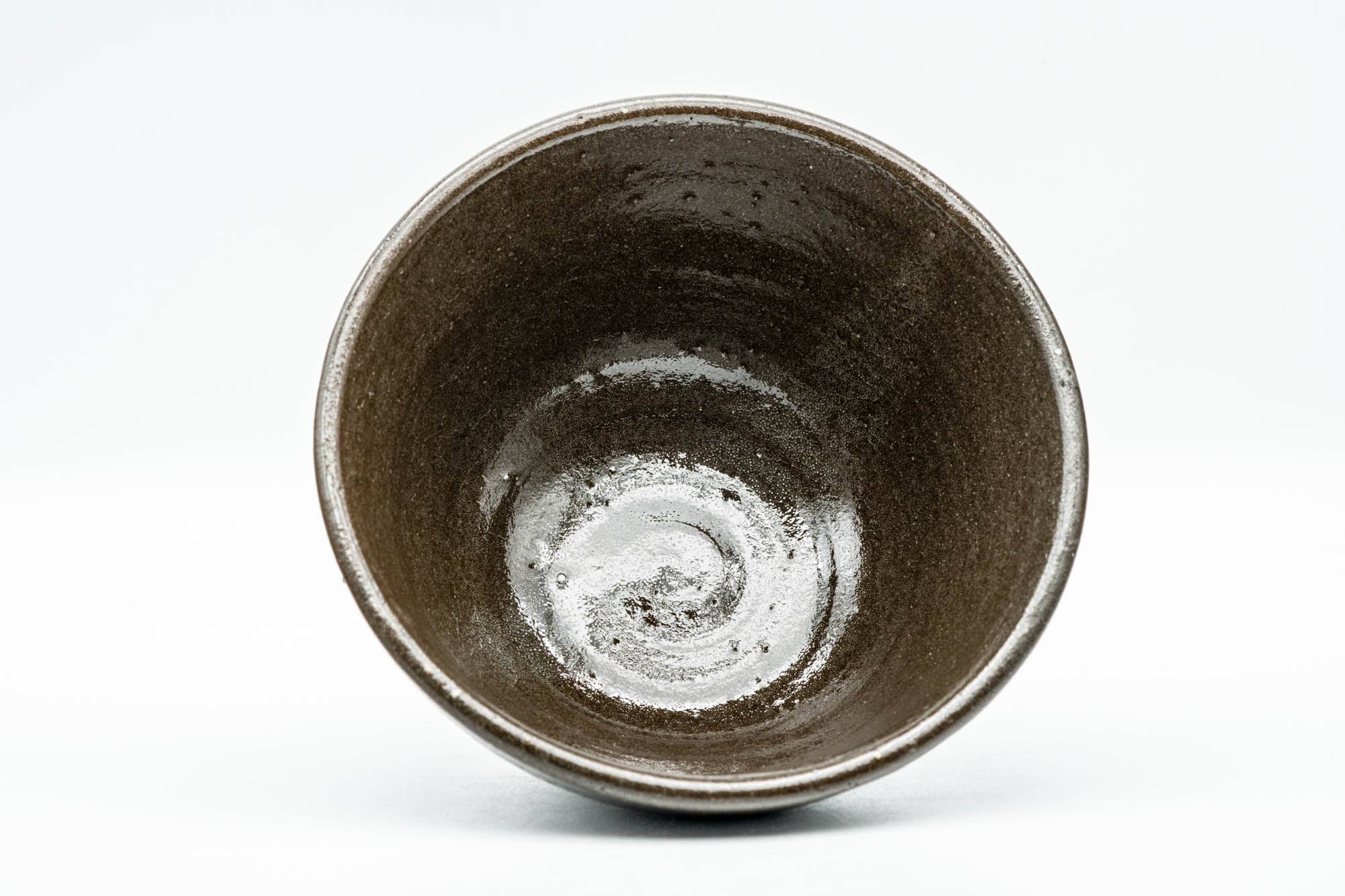 Japanese Matcha Bowl - Dark Brown Glazed Ido-gata Chawan - 200ml