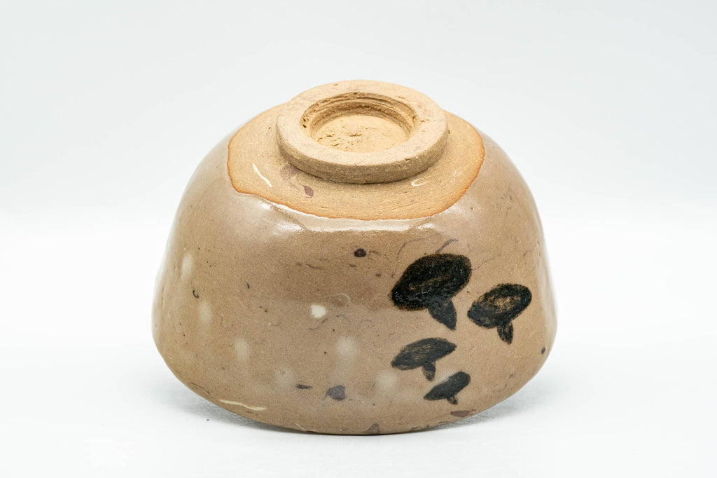 Japanese Matcha Bowl - Abstract Milky Brown Wabi-Sabi Chawan - 200ml