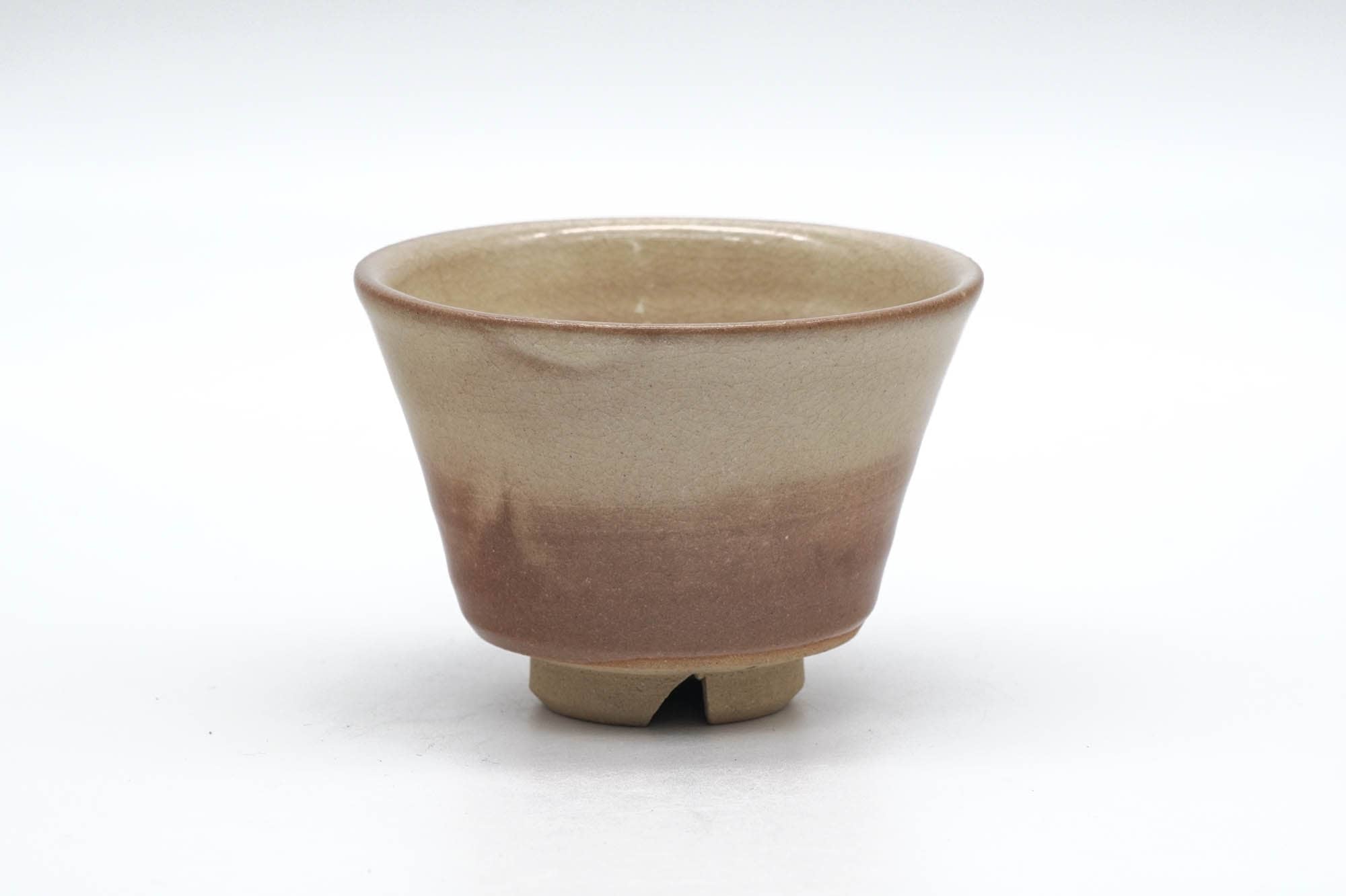 Japanese Teacup - Beige Milky Glazed Hagi-yaki Yunomi - 90ml