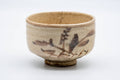 Japanese Matcha Bowl - Floral Cream Shino Glazed Chawan - 300ml