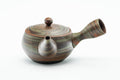 Japanese Kyusu - Glossy Green Nerikomi Tokoname-yaki Mesh Teapot - 230ml