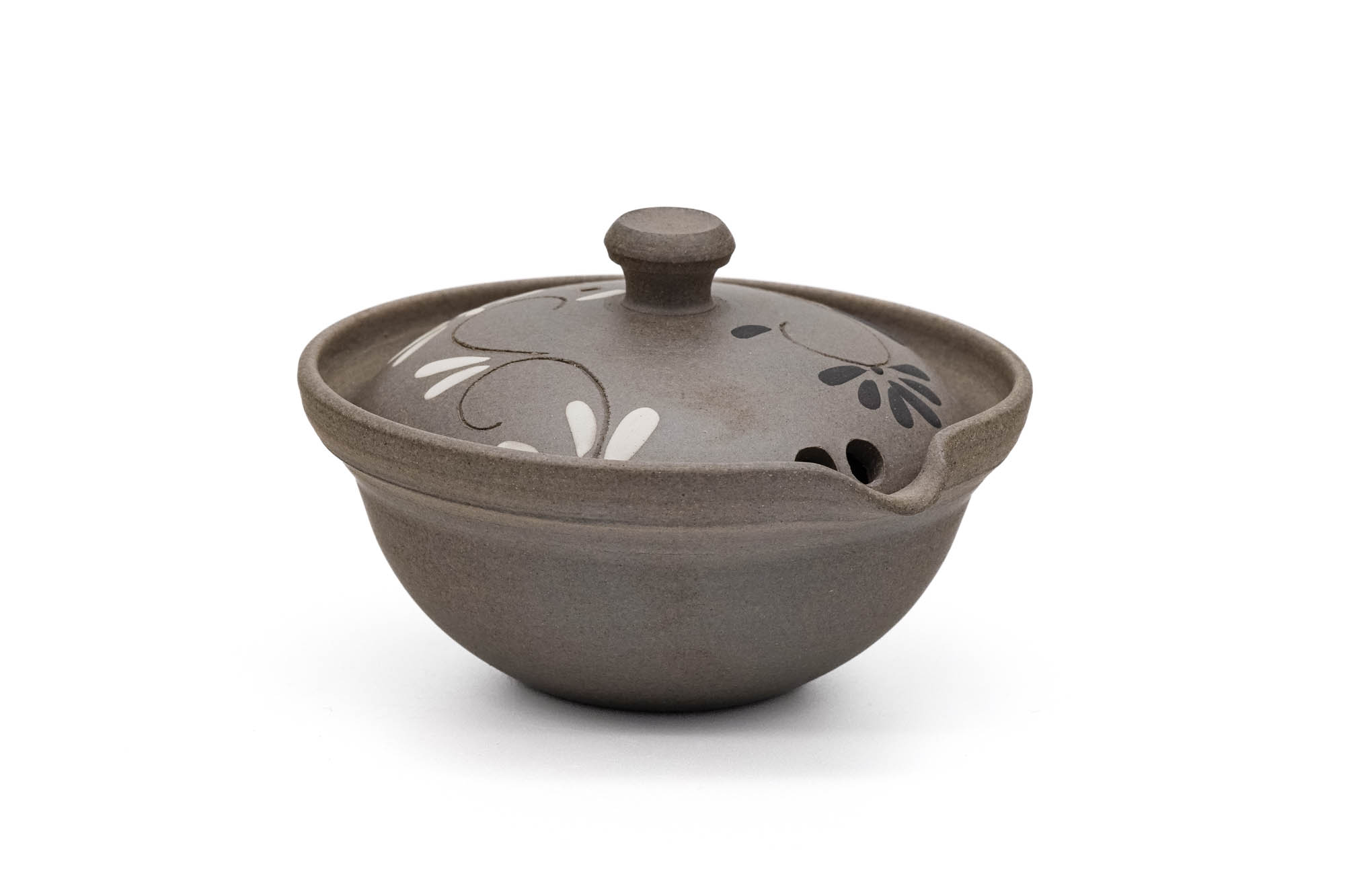 Floral Yakishime Chaho Teapot - 80ml