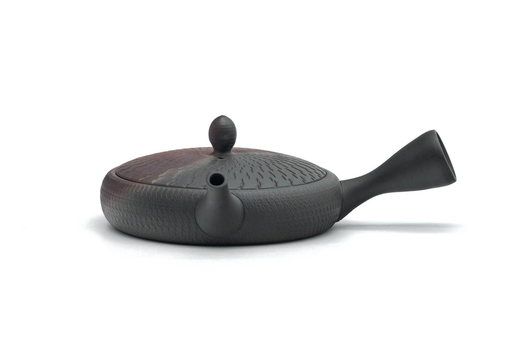 Wide Flat Kokudei Yōhen Tokoname Teapot - 100ml
