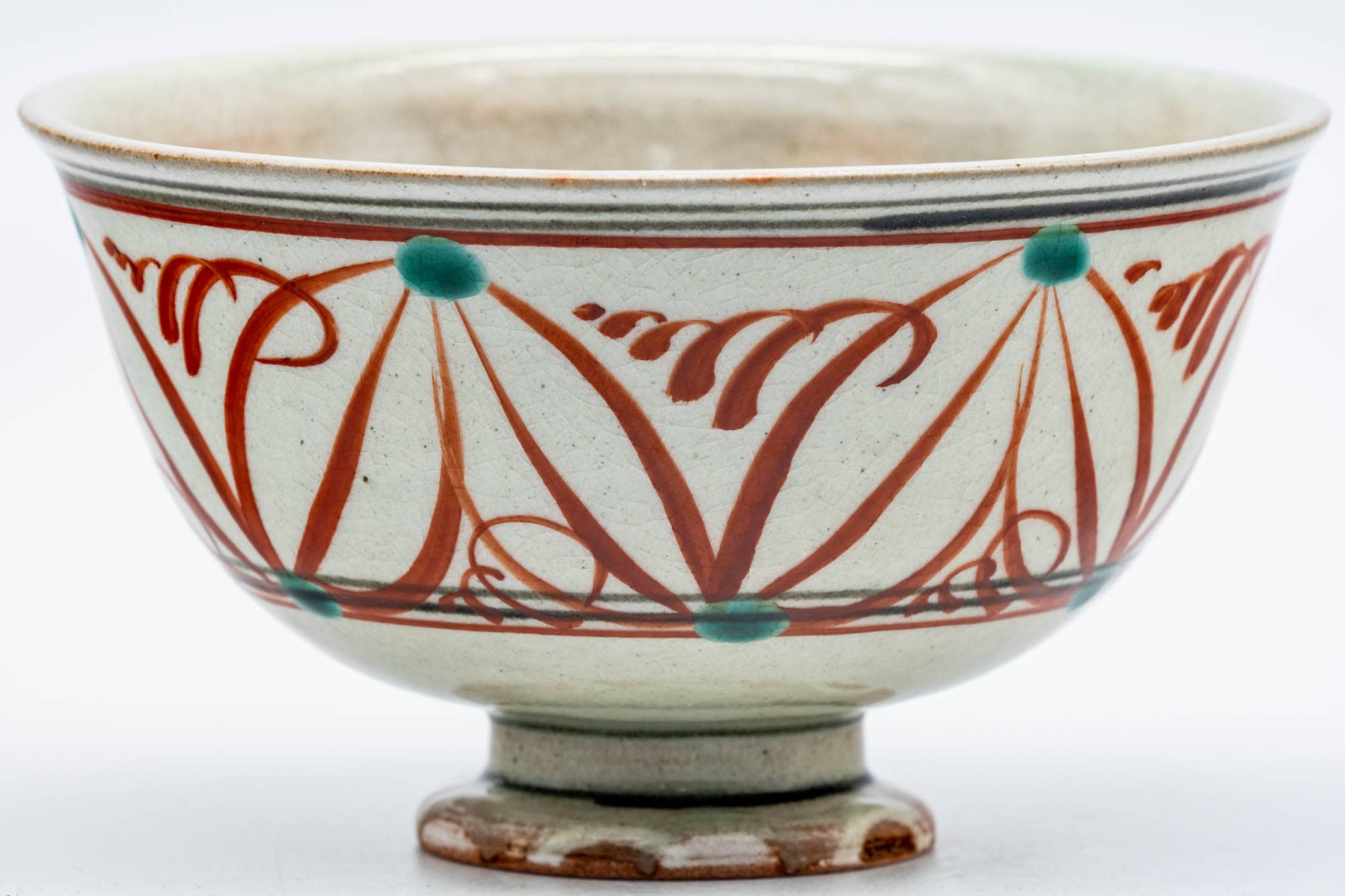 Japanese Matcha Bowl - 堀野証嗣 Horino Shoji - 八幡窯 Hachiman Kiln - Takatsuki Koudai Banko-yaki Chawan - 150ml