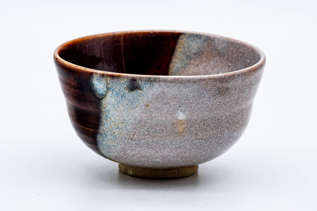 Japanese Matcha Bowl - Pink Half and Half Glazed Chawan - 200ml
