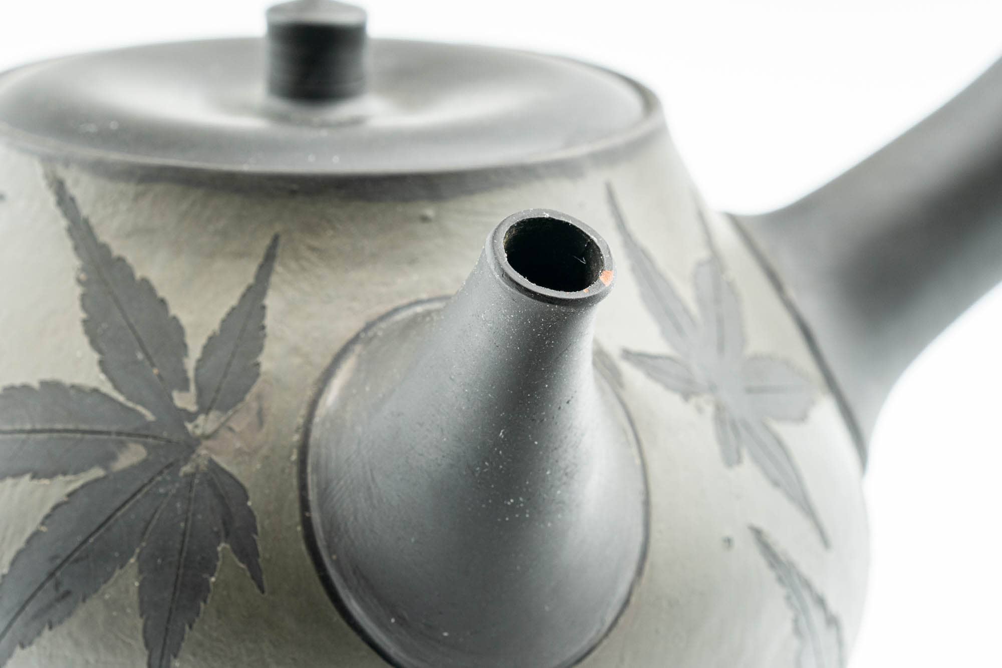 Japanese Kyusu - 陶房青峰 Tobo Aomine - Momiji Kokudei Tokoname-yaki Debeso Teapot - 300ml