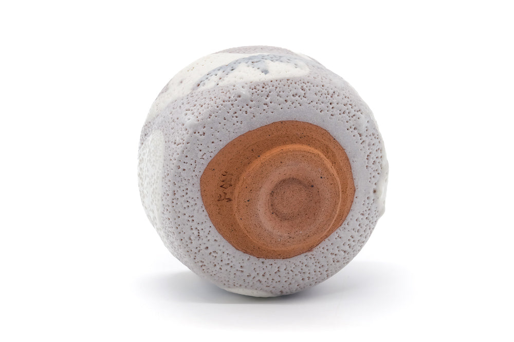 Japanese Matcha Bowl - Abstract White Shino Mino Chawan - 500ml