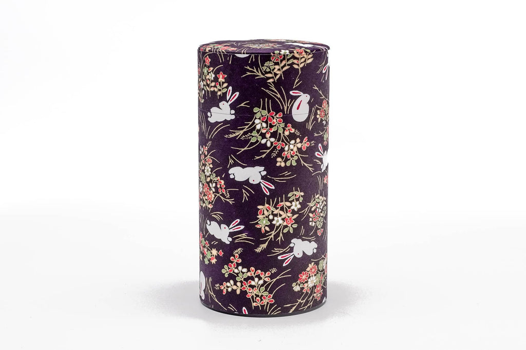 Purple Rabbit Washi Tea Canister - 200g