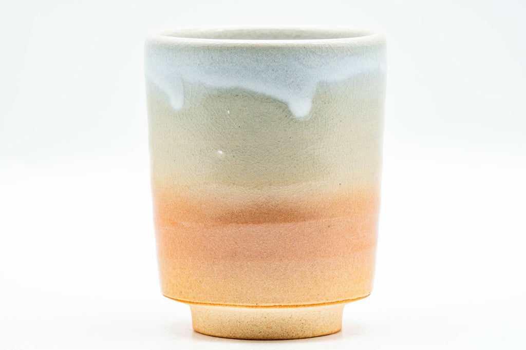 Japanese Teacup - Pink White Drip-Glazed Hagi-yaki Yunomi - 160ml